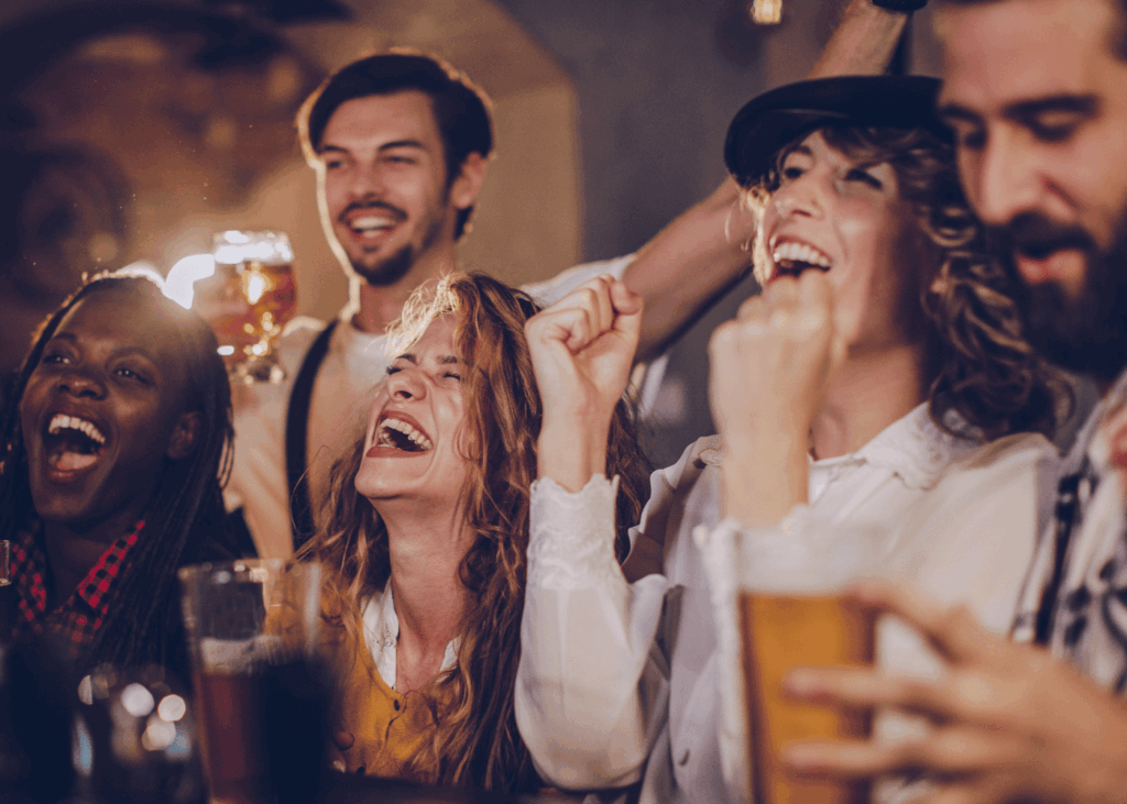 few people gathering together