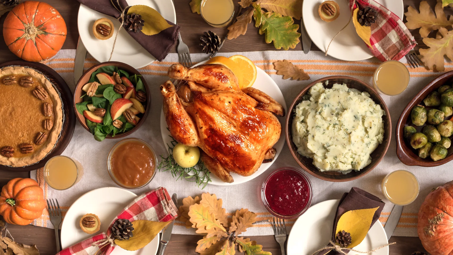 Thanksgiving Food on Table